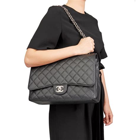 chanel maxi black|chanel maxi bag price.